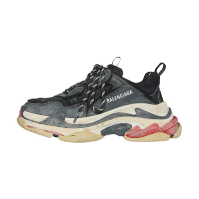 (W) Balenciaga Triple S Sneaker 'DIY - Black Red'
