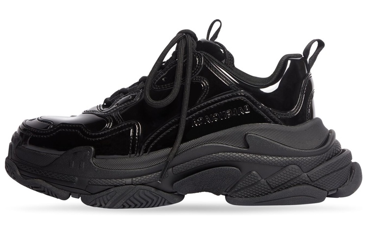 (Women) Balenciaga Triple S 'Black Lace-Up Low-Top' 734953W2PAA1000
