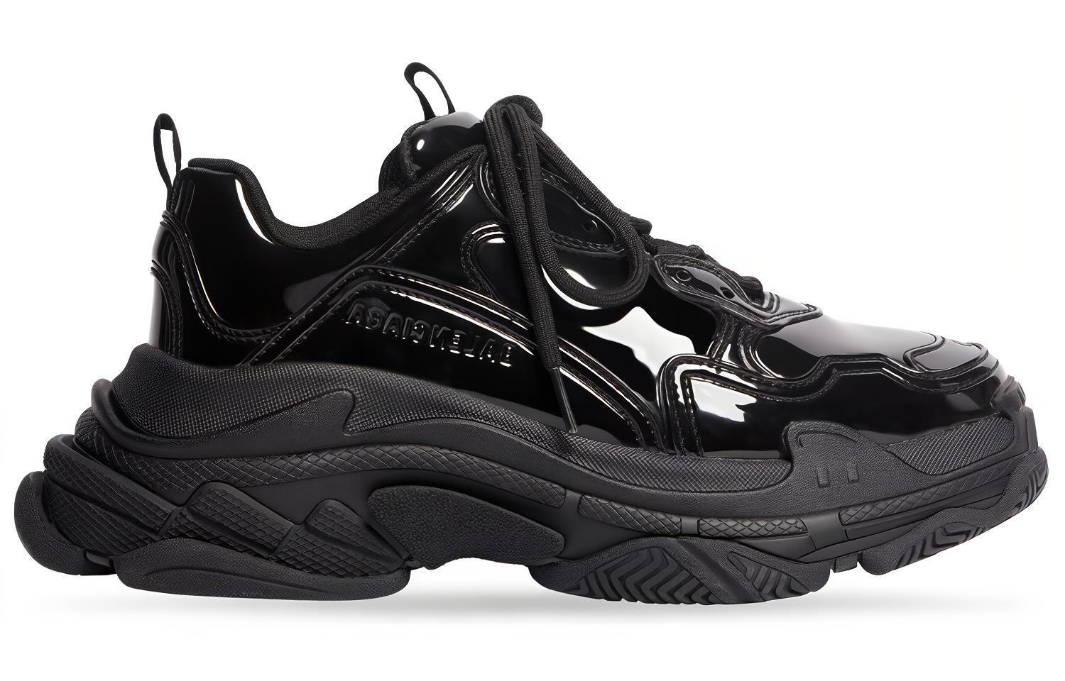 Order (W) Balenciaga Triple S ''Zwart Veterschoenen Lage Sneakers'' 734953W2PAA1000