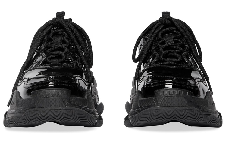 Shop (W) Balenciaga Triple S ''Zwart Veterschoenen Lage Sneakers'' 734953W2PAA1000