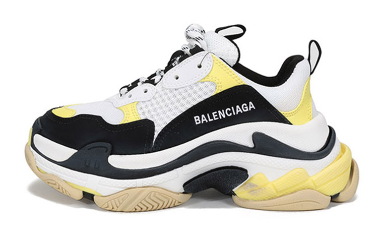 (W) Balenciaga Triple S 'Black Yellow'