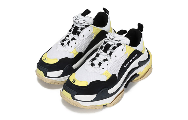 (W) Balenciaga Triple S 'Black Yellow' 圖 3