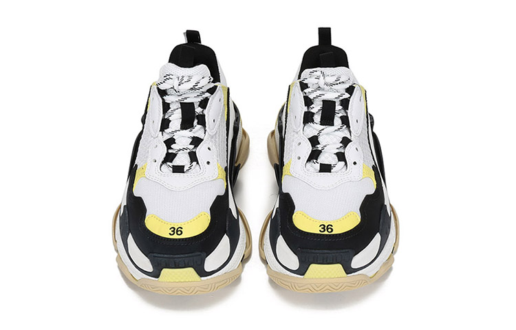 (W) Balenciaga Triple S 'Black Yellow' 圖 4