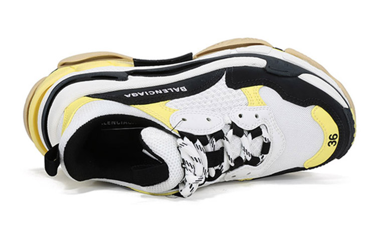 (W) Balenciaga Triple S 'Black Yellow' 圖 5