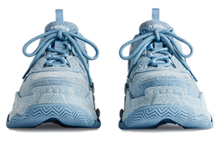 Shop (W) Balenciaga Triple S Mules 'Azul' 755686W2DEN4000