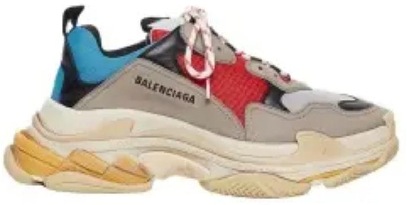 (W) Balenciaga Triple S 'Biru Merah' 554105 W09O2 4365 Order (W) Balenciaga Triple S 'Biru Merah' 554105 W09O2 4365