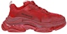 (W) Balenciaga Triple S 'Burgundy' Merah Hati 544351-W09O1-6016