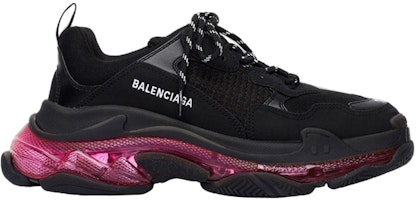 (W) Balenciaga Triple S 'Suela Transparente - Negro Rosa Neón' 544351W2FR11053 Order (W) Balenciaga Triple S 'Suela Transparente - Negro Rosa Neón' 544351W2FR11053