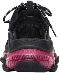 (W) Balenciaga Triple S 'Clear Sole - Hitam Merah Jambu Neon' 544351W2FR11053 Purchase (W) Balenciaga Triple S 'Clear Sole - Hitam Merah Jambu Neon' 544351W2FR11053