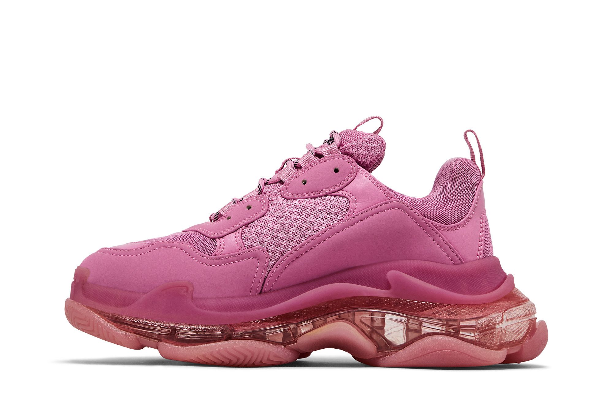 Lookbook (W) 巴黎世家Triple S '透明鞋底-粉色'鞋款 544351W2GA15760