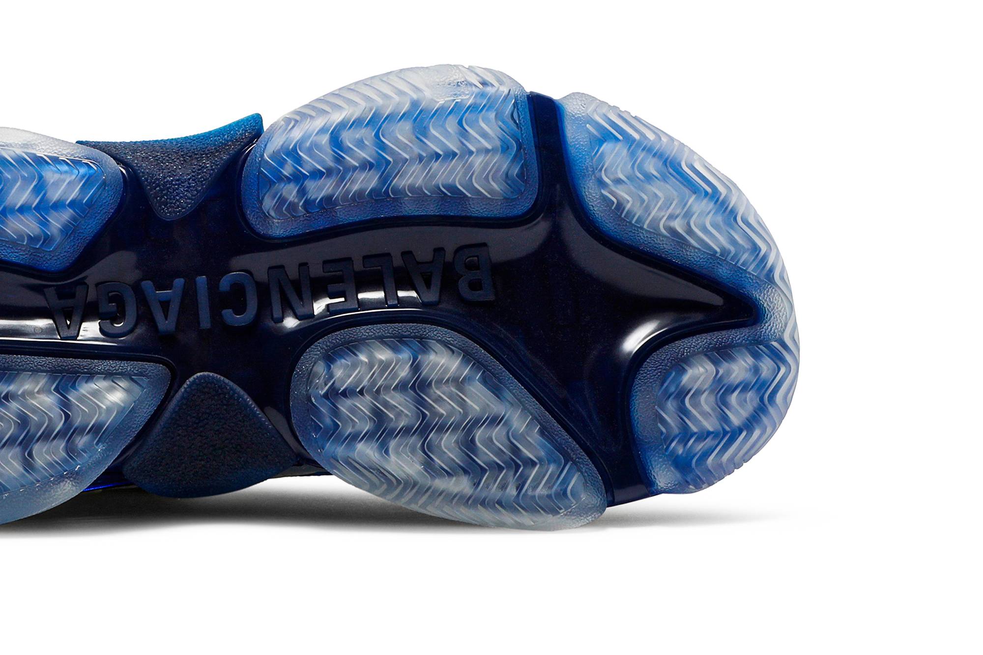 Purchase 巴黎世家 Triple S 透明鞋底 厚底潮流老爹鞋 女款 白藍