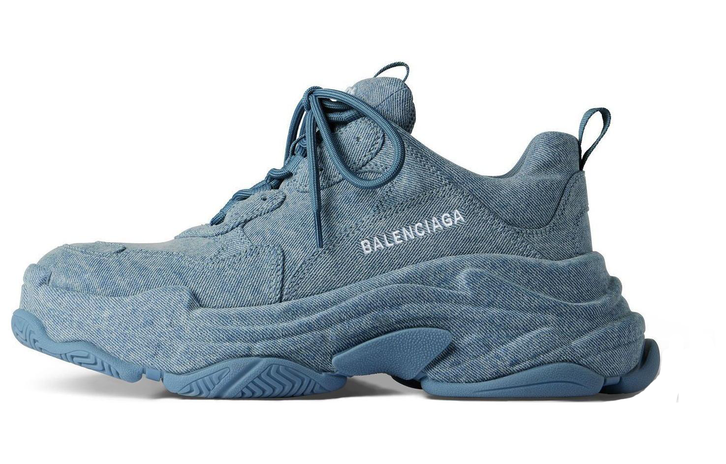 (W) Balenciaga Triple S Sneakers 'Blue Denim'