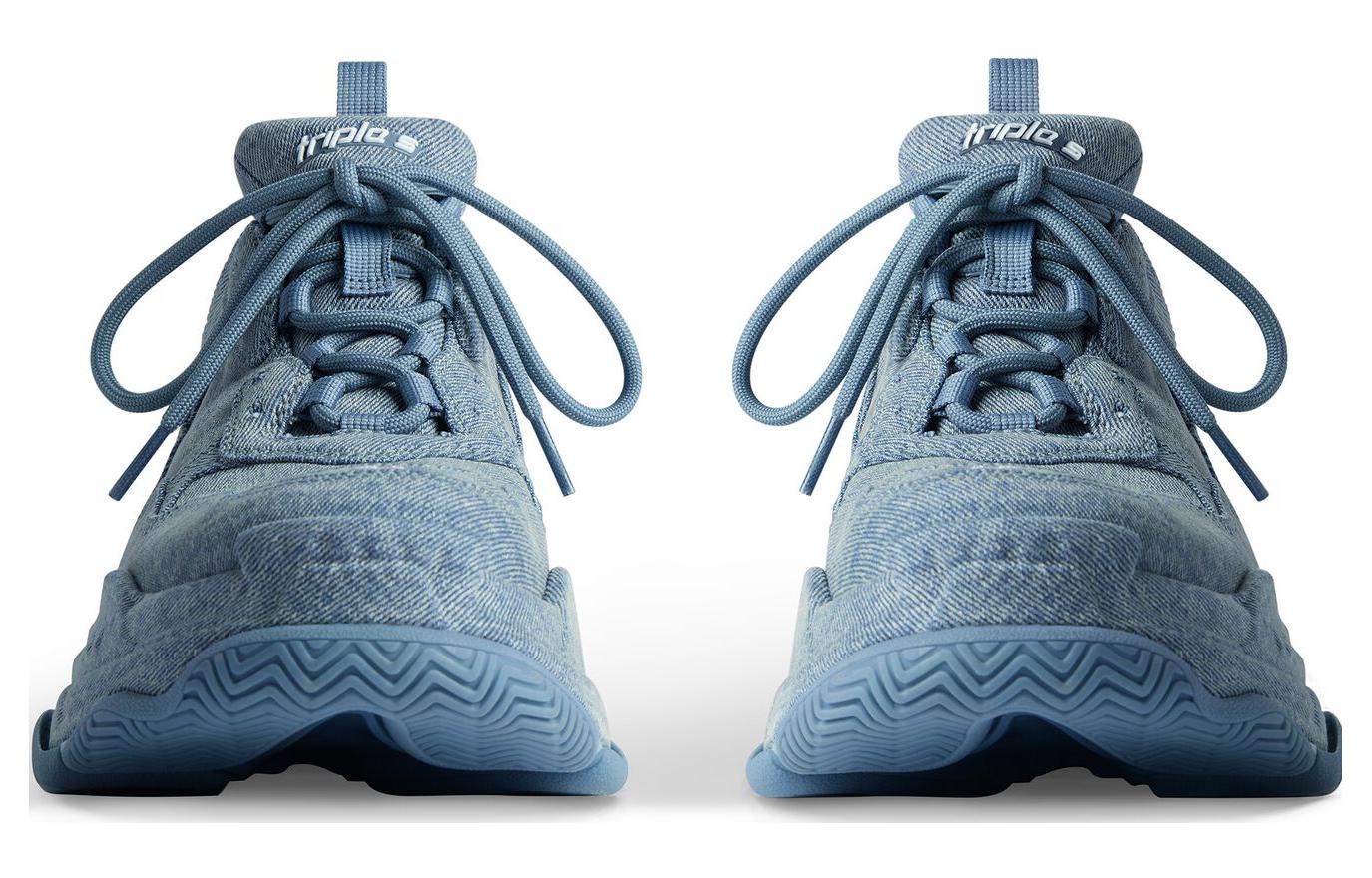 (W) Balenciaga Triple S Sneakers 'Blue Denim' 圖 4