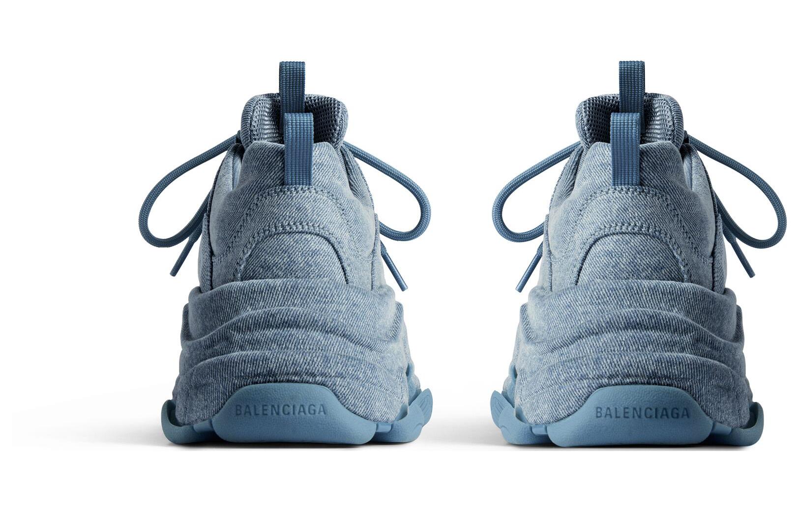 (W) Balenciaga Triple S Sneakers 'Blue Denim' 圖 5