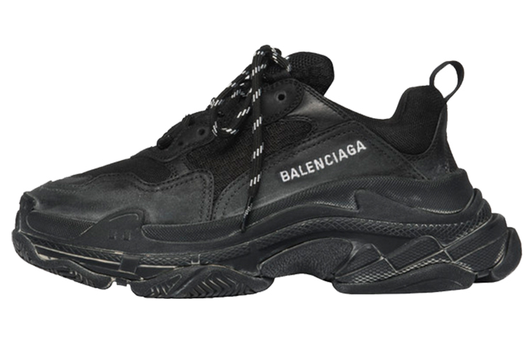 (Women) Balenciaga Triple S 'Distressed Black' 531388W09O11000