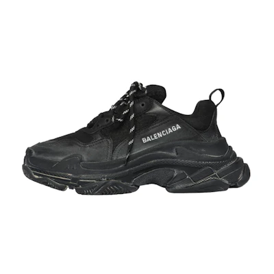 (W) Balenciaga Triple S 'Distressed Black'