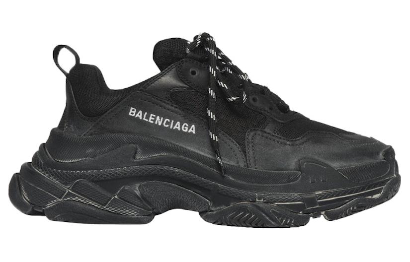 (W) Balenciaga Triple S 'Distressed Black' 圖 2