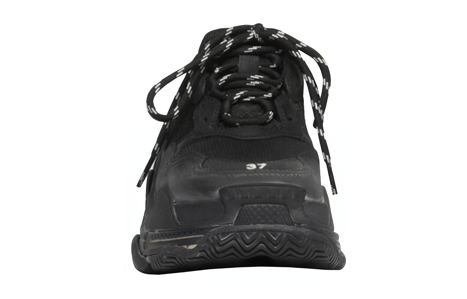 (W) Balenciaga Triple S 'Distressed Black' 圖 3