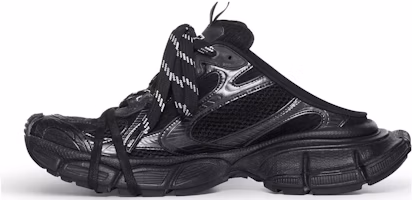 (Women) Balenciaga 3XL Mules 'Black Mesh and Polyurethane' 742682W3XL11010 (Women) Balenciaga 3XL Mules 'Black Mesh and Polyurethane' 742682W3XL11010