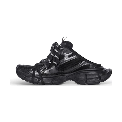 (W) Balenciaga 3XL Mules 'Black Mesh and Polyurethane'