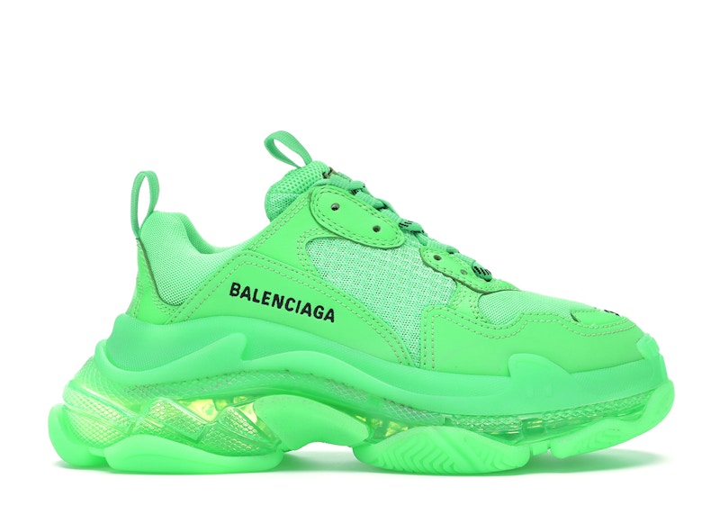 Buy (W) Balenciaga Triple S 'Hijau Fluoresen' 544351 W09OL 3801