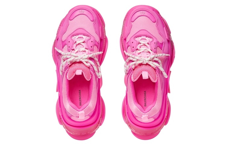 (W) Balenciaga Triple S 'Fluorescent Pink' 圖 4