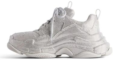 (Women) Balenciaga Triple S 'Light Grey Rhinestones' 524039W2TST1100 (Women) Balenciaga Triple S 'Light Grey Rhinestones' 524039W2TST1100