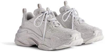 Shop (Women) Balenciaga Triple S 'Light Grey Rhinestones' 524039W2TST1100
