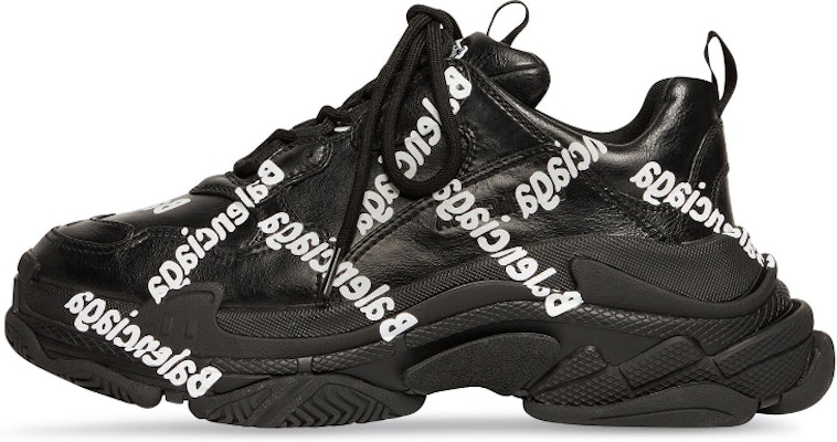 (W) Balenciaga Triple S 'Logotype - Hitam' 524039-W2FAB-1090 Buy (W) Balenciaga Triple S 'Logotype - Hitam' 524039-W2FAB-1090