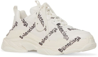 (W) Balenciaga Triple S 'Logotype - Putih' 524039-W2FAB-9010 Lookbook (W) Balenciaga Triple S 'Logotype - Putih' 524039-W2FAB-9010