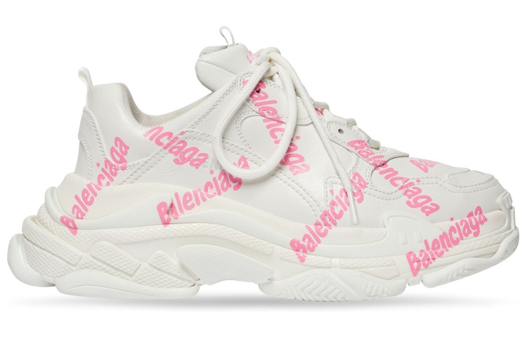 (W) Balenciaga Triple S 'Logotype - White Pink' 圖 2