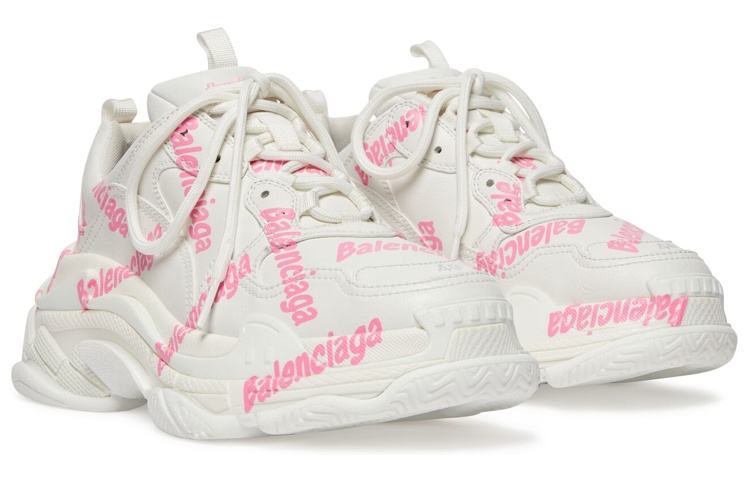 (W) Balenciaga Triple S 'Logotype - White Pink' 圖 3