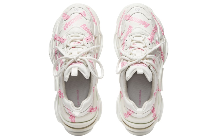 (W) Balenciaga Triple S 'Logotype - White Pink' 圖 4