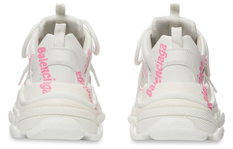(W) Balenciaga Triple S 'Logotype - White Pink' 圖 6