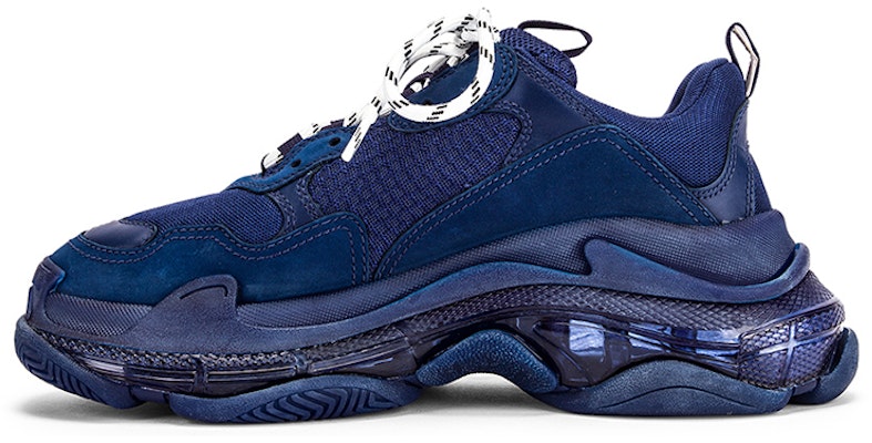 (W) Balenciaga Triple S Sepatu Tebal Navy 544351W09O14107 Buy (W) Balenciaga Triple S Sepatu Tebal Navy 544351W09O14107