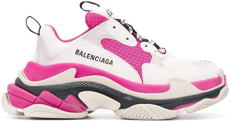 (W) Balenciaga Triple S 'Pink White' Sepatu Wanita 524039 W09OM 9021 Order (W) Balenciaga Triple S 'Pink White' Sepatu Wanita 524039 W09OM 9021