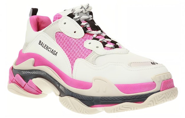 (W) Balenciaga Triple S 'Pink White' Sepatu Wanita 524039 W09OM 9021 Lookbook (W) Balenciaga Triple S 'Pink White' Sepatu Wanita 524039 W09OM 9021