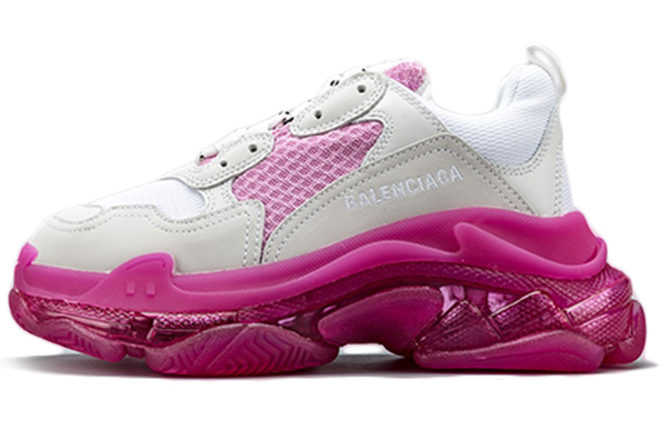 (W) Balenciaga Triple S 'Pink White Clear Sole'