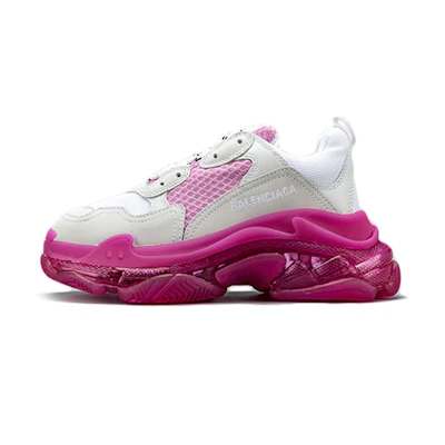 (W) Balenciaga Triple S 'Pink White Clear Sole'