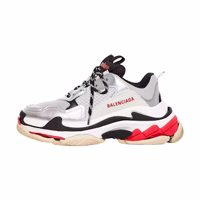 (W) Balenciaga Triple S 'Red Silver White' 2019