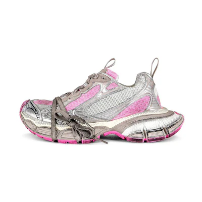 (W) Balenciaga 3XL Sneakers 'White Grey and Pink Mesh and Polyurethane'