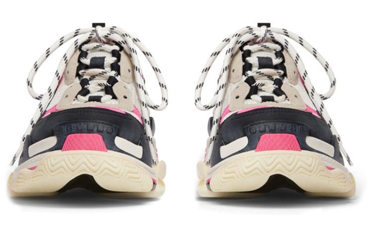 Purchase (W) Balenciaga Triple S Zuecos 'Blanco Rosa y Negro Doble Espuma y Malla' 755686W3SM15671