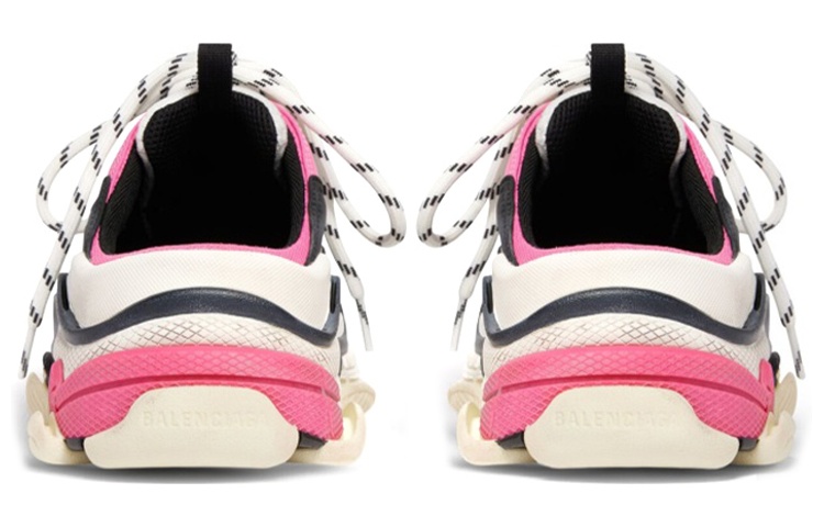 Details for (W) Balenciaga Triple S Zuecos 'Blanco Rosa y Negro Doble Espuma y Malla' 755686W3SM15671