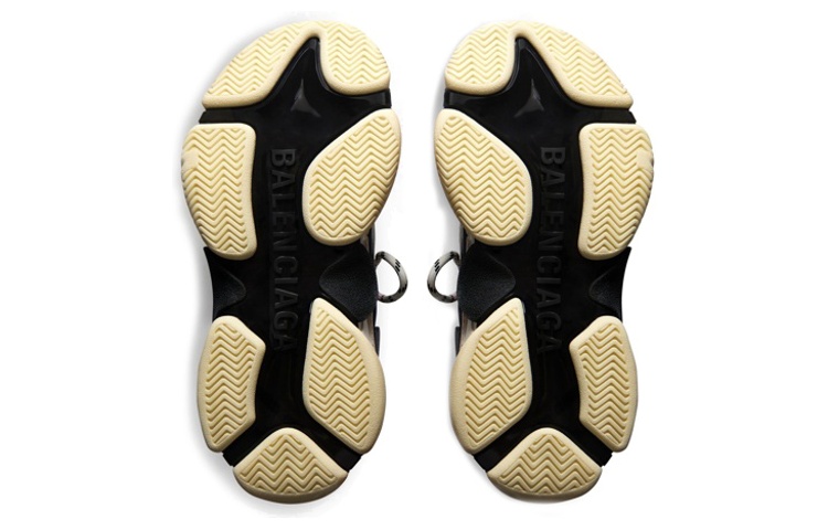 Sizing (W) Balenciaga Triple S Zuecos 'Blanco Rosa y Negro Doble Espuma y Malla' 755686W3SM15671