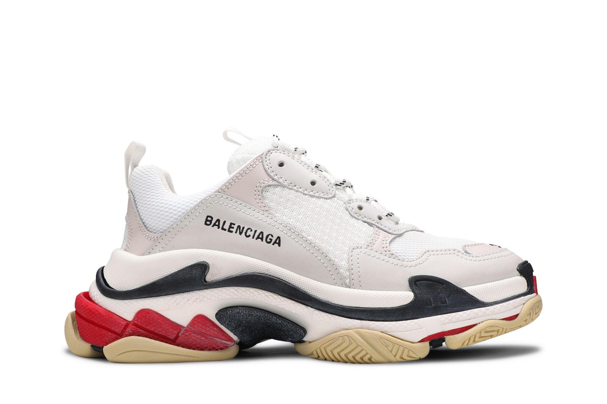 (Women) Balenciaga Triple S 'White Black Red' 2019  524037 W09E1 9000