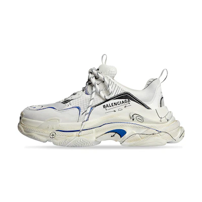 (W) Balenciaga Triple S 'White'