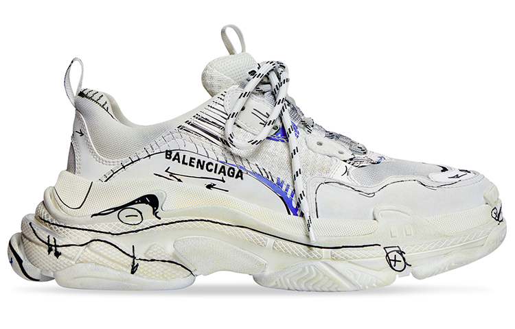 (W) Balenciaga Triple S 'White' 圖 2