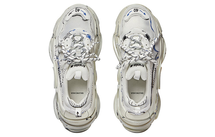 (W) Balenciaga Triple S 'White' 圖 4