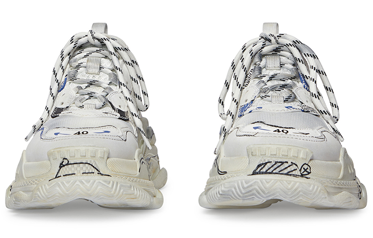 (W) Balenciaga Triple S 'White' 圖 5