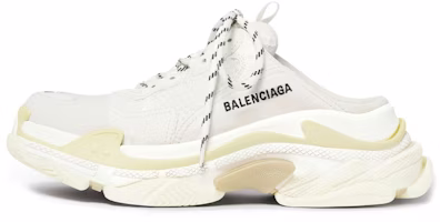 (Women) Balenciaga Triple S Mule 'White Beige' 755686W3SM29097 (Women) Balenciaga Triple S Mule 'White Beige' 755686W3SM29097